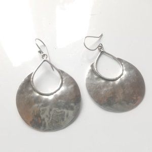 Silpada Sterling Silver Hammered Crescent Drop W1539 Earrings
